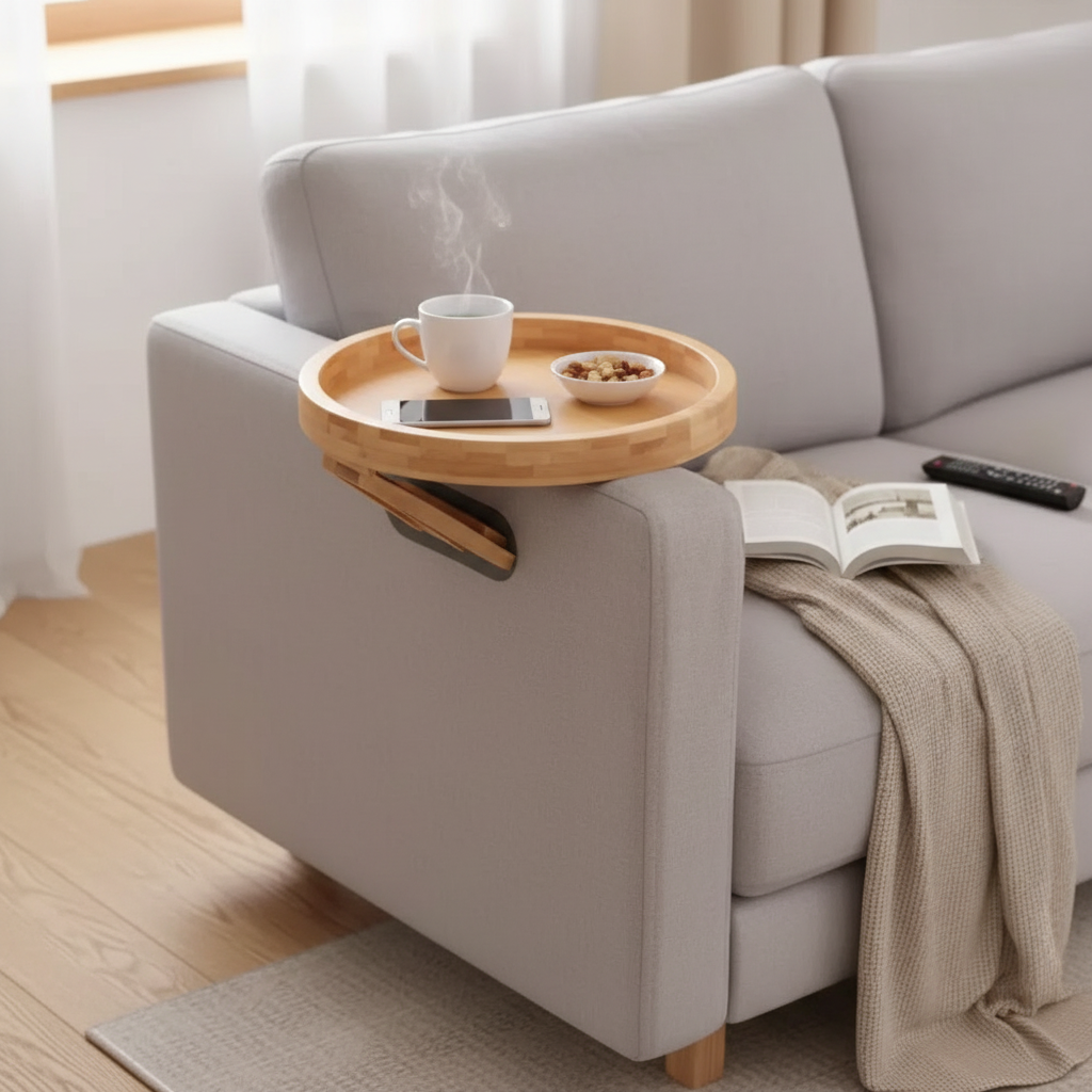 Plateau Canapé Pliable Bambou